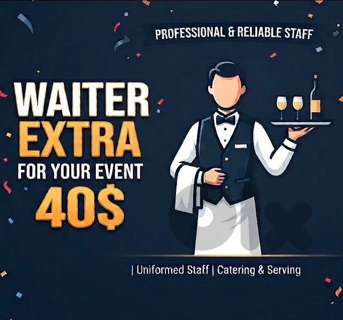 waiter extra for your event وايتر اكتسرا