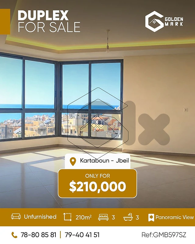 GMB597SZ - Duplex for sale in Kartaboun Jbeil
