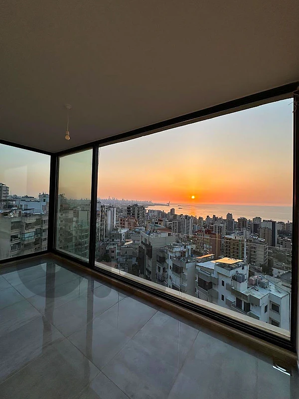 111 SQM New Apartment in Jal El Dib, Metn with a Breathtaking Sea View