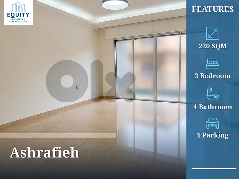 220 SQM Apartment For Rent In Ashrafieh #HT38924 220 SQM Apartment For Rent In Ashrafieh #HT38924
