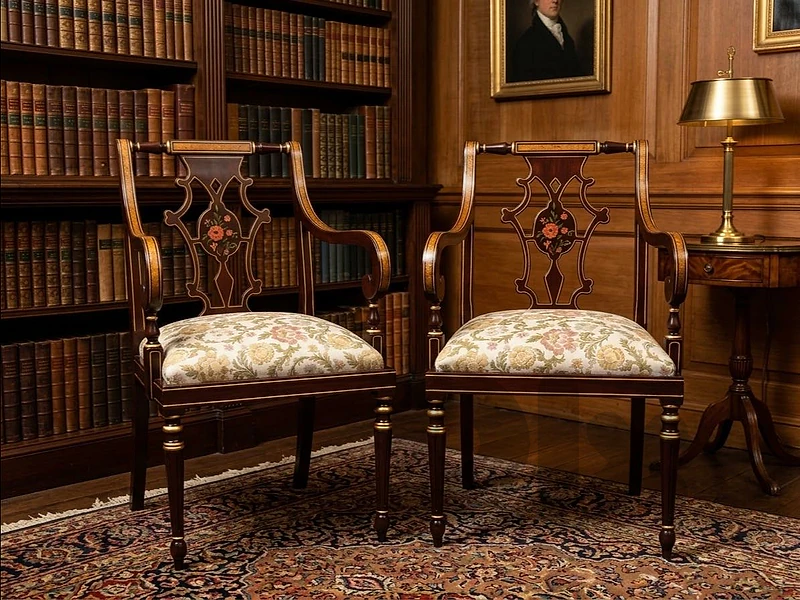 2 Antique Wood Chairs Both for 400$