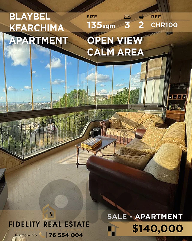 Apartment for sale in Blaybel CHR100 شقة للبيع في بليبل