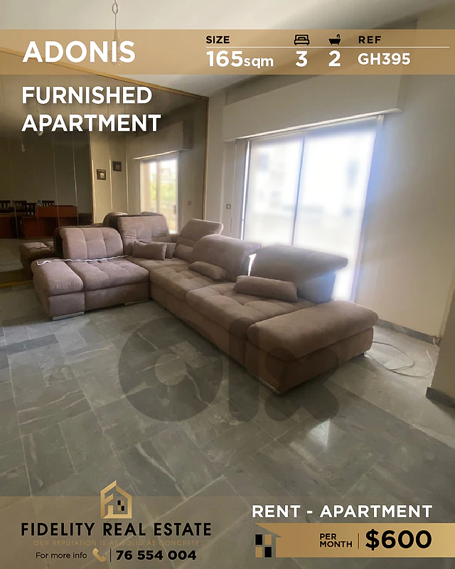 Apartment for rent in Adonis GH395 شقة  للإيجار في أدونيس،