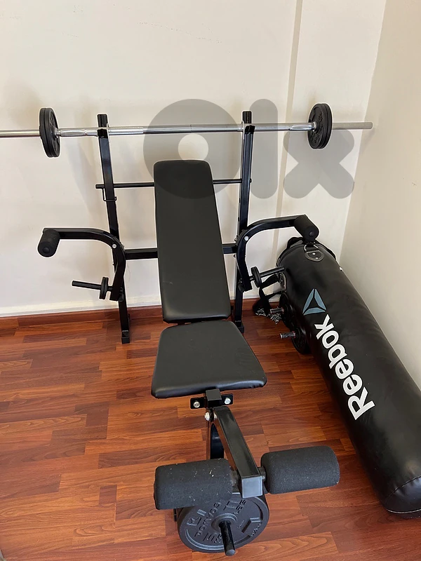 Bench + weights