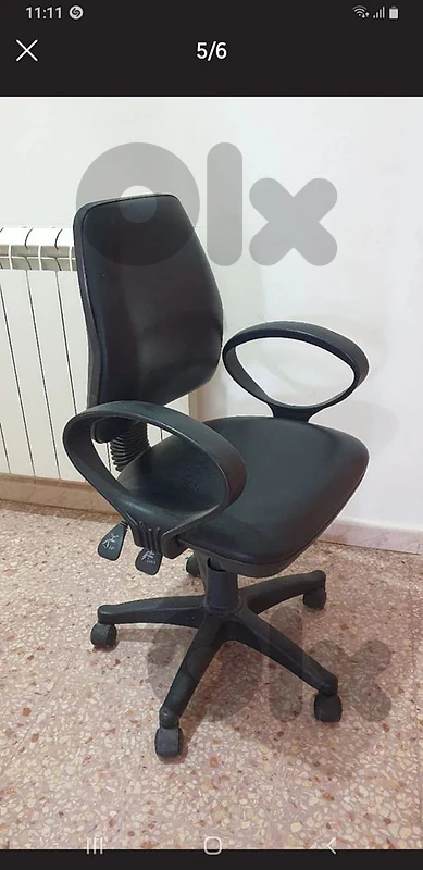 office desk with its chair