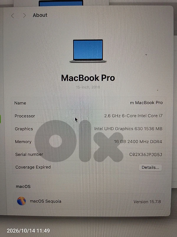 Macbook 2018