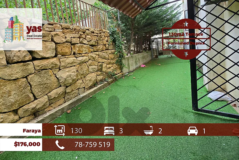 Faraya 130m2 | 150m2 Terrace | Mountain View | Calm Street | DA