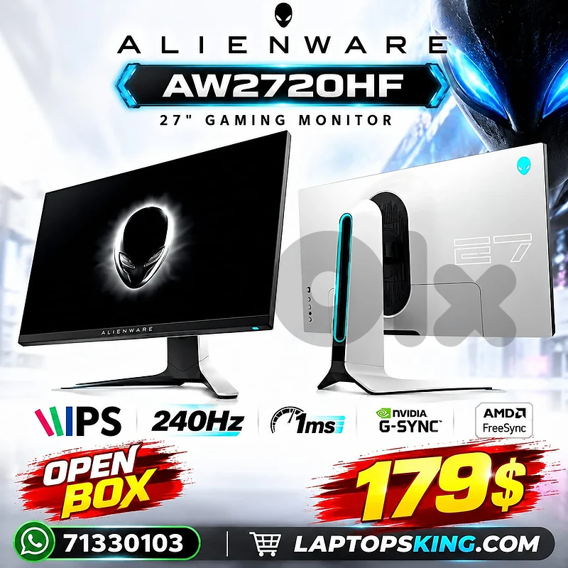 Alienware AW2720HF 27" IPS 240Hz 1ms Gaming Monitor Alienware AW2720HF 27" IPS 240Hz 1ms Gaming Monitor