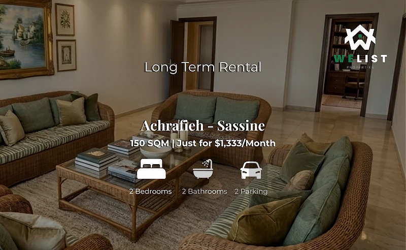 150sqm Apartment for rent in Achrafieh - Sassine, Beirut