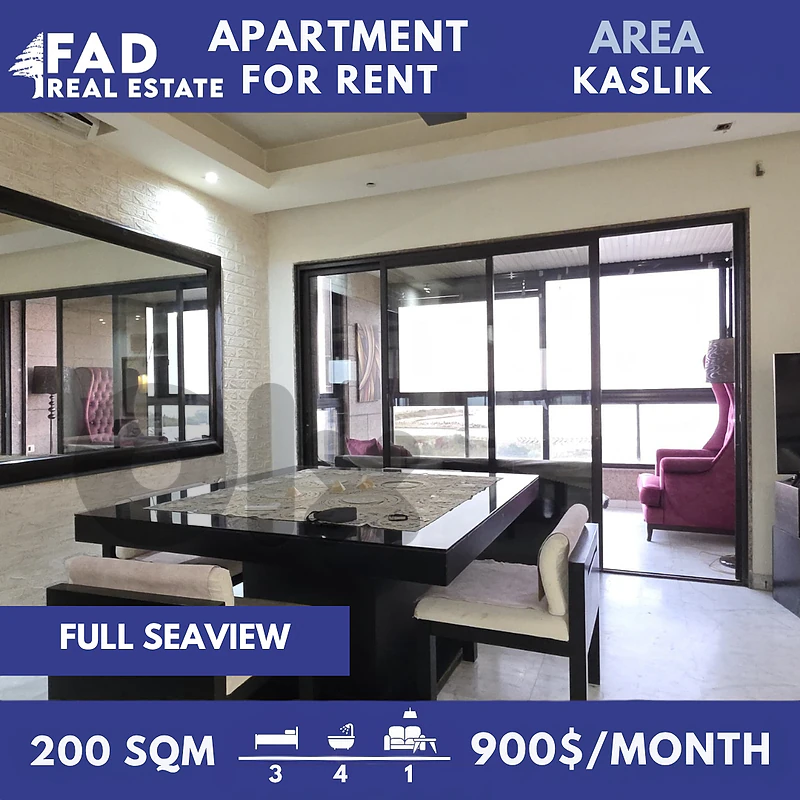 Apartment For Rent In Kaslik شقة للايجار في الكسليك