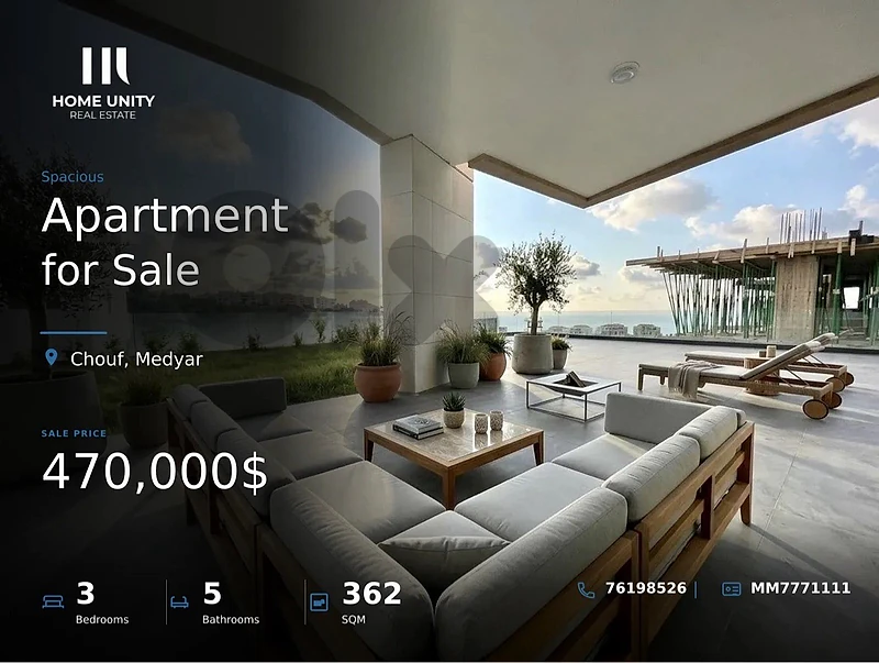 Ready to move in , 3-bedrooms Apartment for Sale , located in Medyar