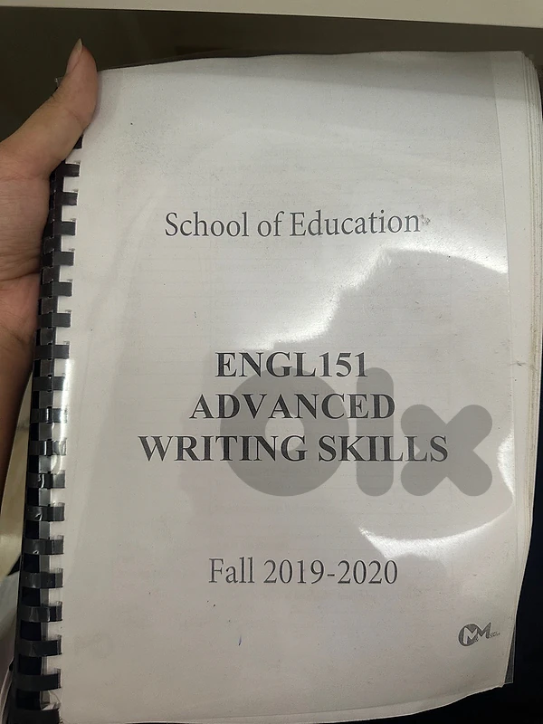 ENGL151 - Advanced Writing Skills-liu
