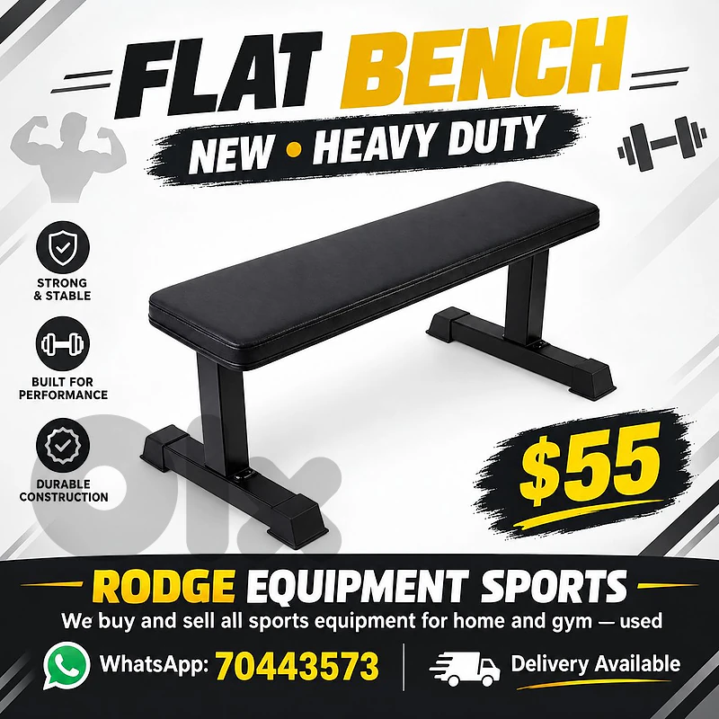 Flat bench new heavy duty