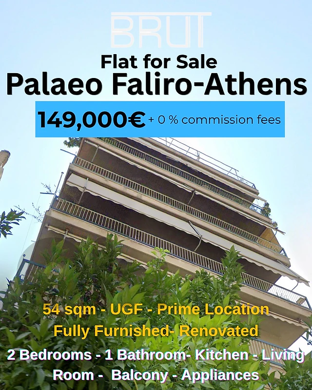 54 Sqm Upper GF apartment for sale- Palaeo Faliro-Athens Greece-Prime 54 Sqm Upper GF apartment for sale- Palaeo Faliro-Athens Greece-Prime