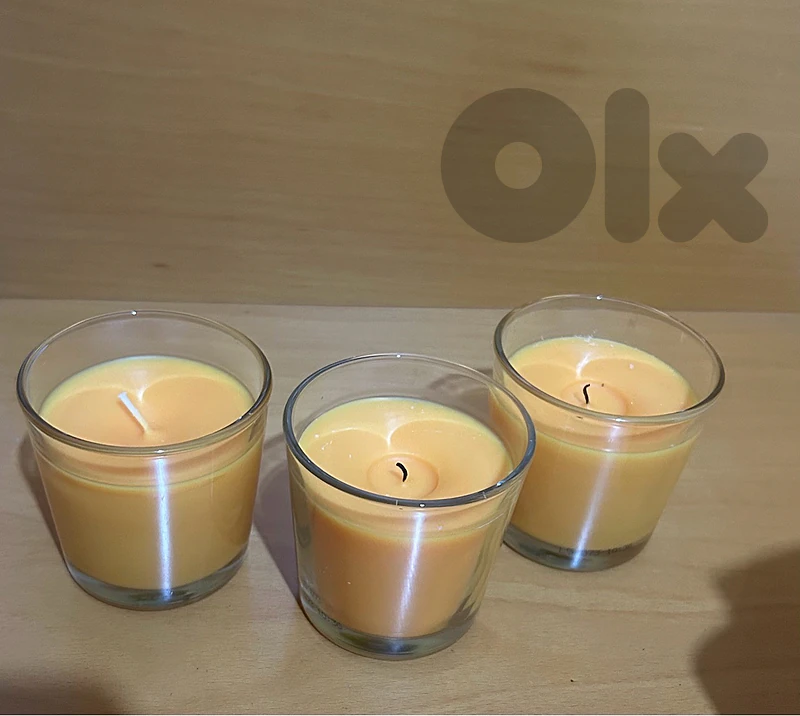 Orange scented candles