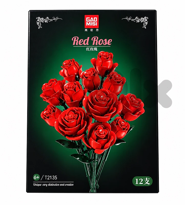 Red Rose Bouquet Building Set Red Rose Bouquet Building Set