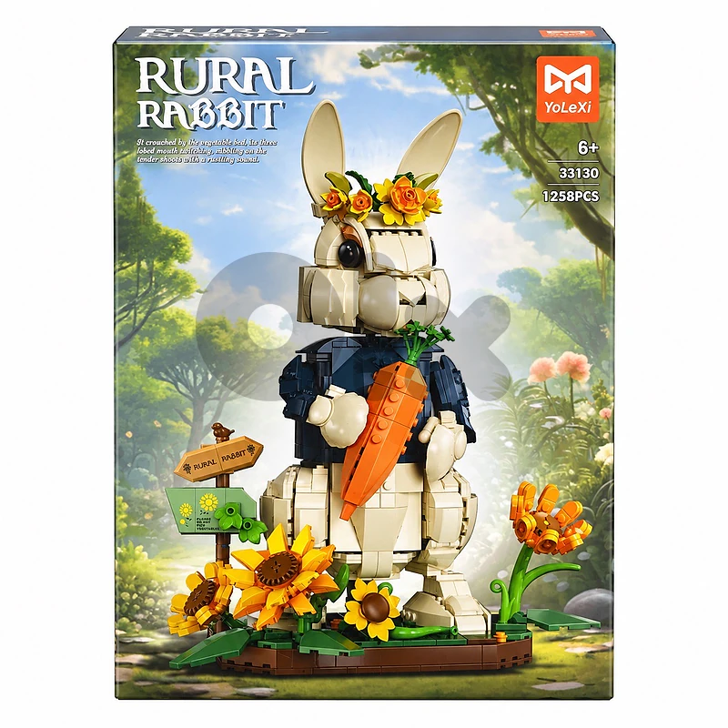 Rural Rabbit Building Set – 1,258 Pieces Rural Rabbit Building Set – 1,258 Pieces