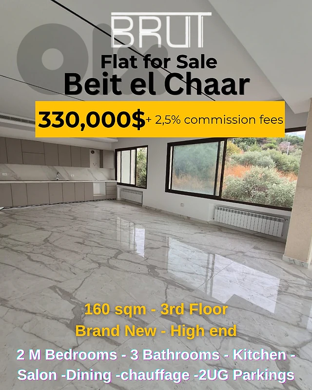 High end 160 sqm Apartment for sale in Beit el Chaar -Metn