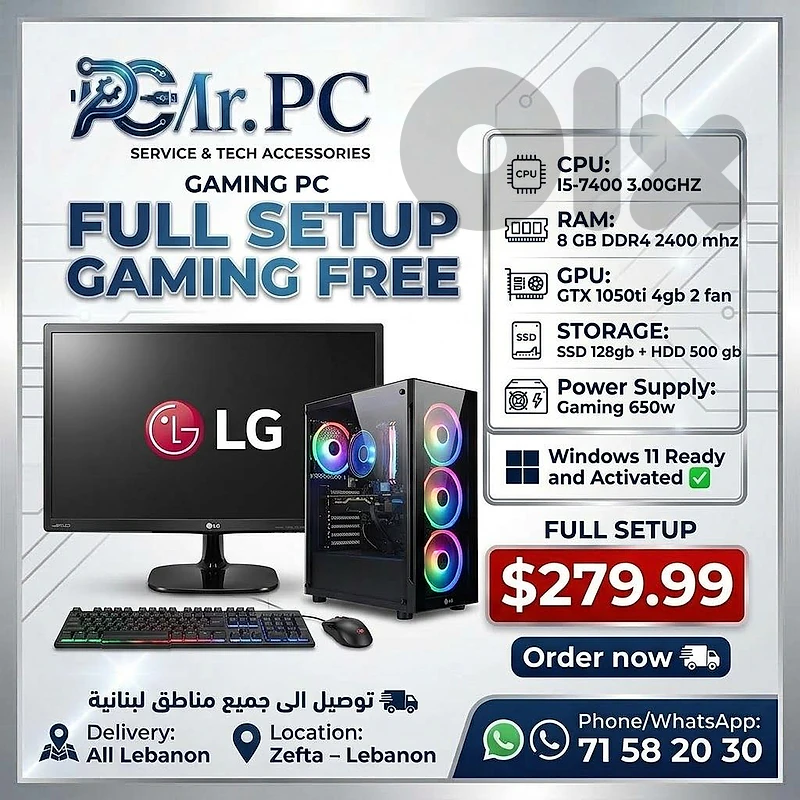 Full setup gaming pc Full setup gaming pc