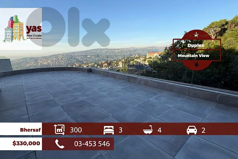 Bhersaf 300m2 | Duplex | Terrace | Prime Location | Open View | TCH
