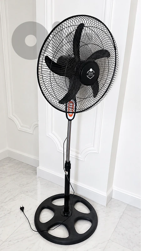 Black Pedestal Standing Fan – Adjustable Height