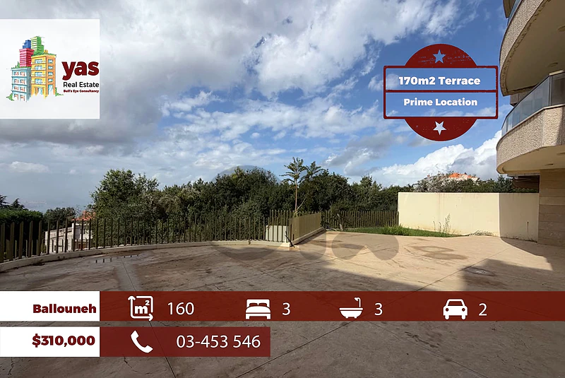 Ballouneh 160m2 | 170m2 Terrace | Sea View | High End | Unique | TYT Ballouneh 160m2 | 170m2 Terrace | Sea View | High End | Unique | TYT