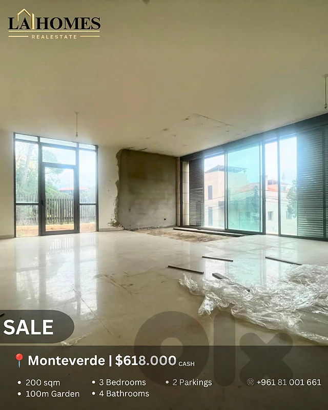 apartment for sale in monteverde شقة للبيع في منتيفردي