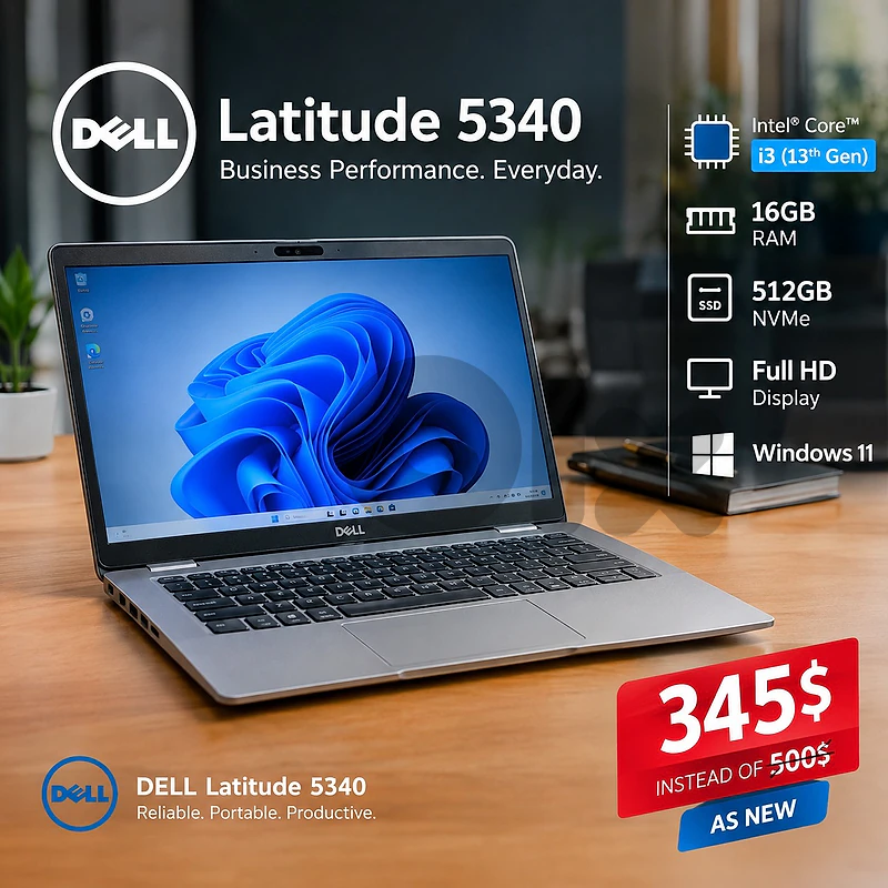 DELL 5340 core i3 13th 512gb nvme DELL 5340 core i3 13th 512gb nvme
