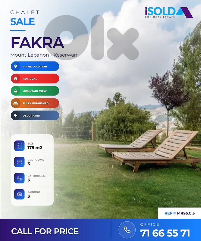 Chalet+Garden+Pool+Mountain View for Sale in Fakra-شاليه للبيع في فقرة Chalet+Garden+Pool+Mountain View for Sale in Fakra-شاليه للبيع في فقرة