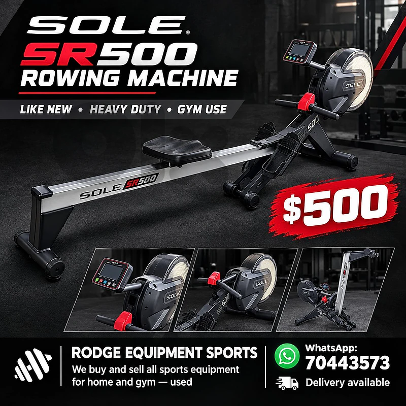 Rowing machine sole like new heavy duty for gym used
