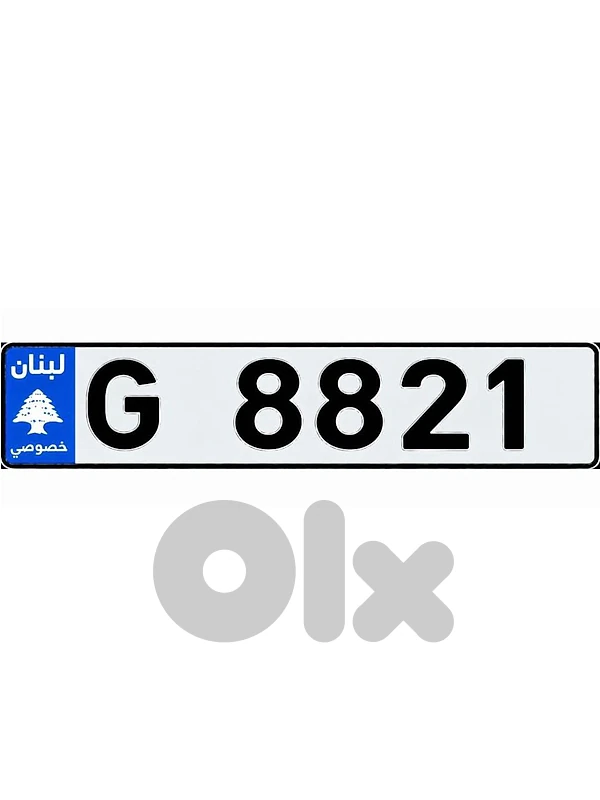 G  88 2 1  Special Number Plate رقم سيارة مميز