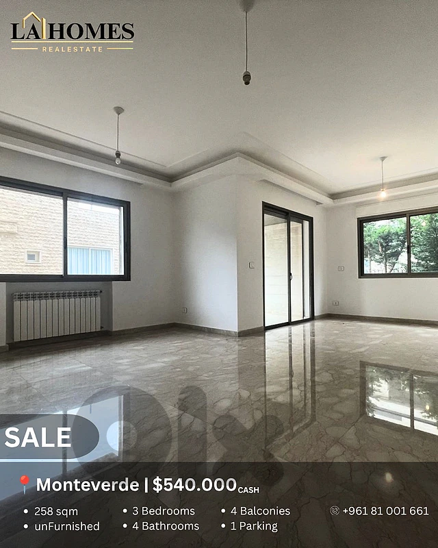 apartment for sale in monteverde شقة للبيع في المنتفردي