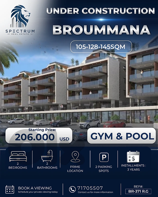 UNDER CONSTRUCTION | BROUMMANA | GYM & POOL  (BR-371) R.G