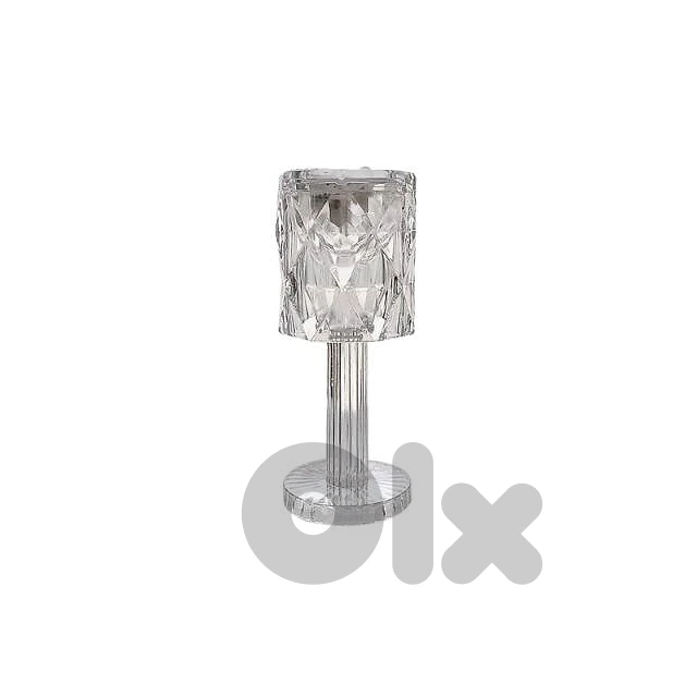 Amorphous Acrylic Lamp in Transparent, Table Lamp, LED Options
