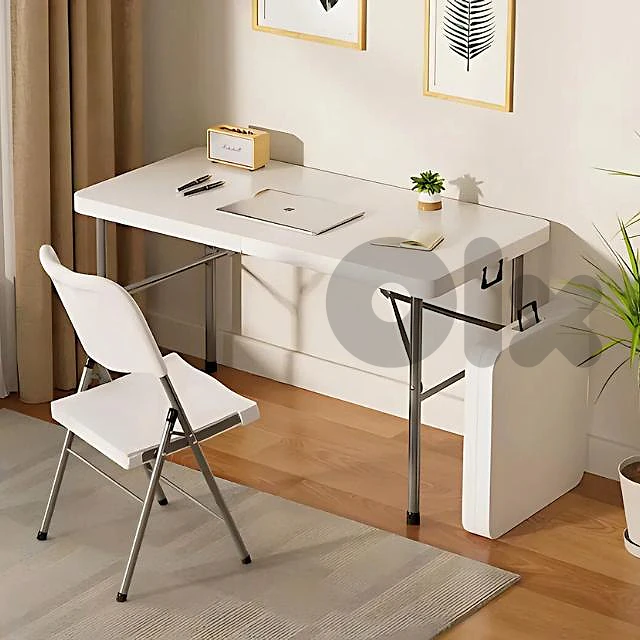 Folding Study Table with 3 Heights & Compact Briefcase Design