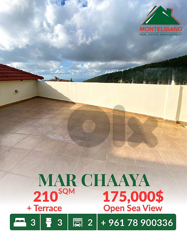 Brand New 210 sqm Duplex For Sale in Mar Chaaya مار شعيا with Sea View
