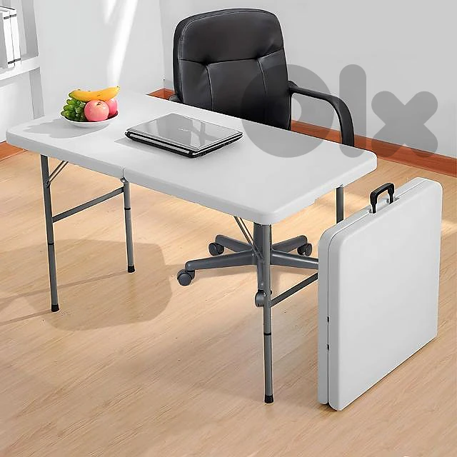 Folding Study Table with 3 Heights & Compact Briefcase Design