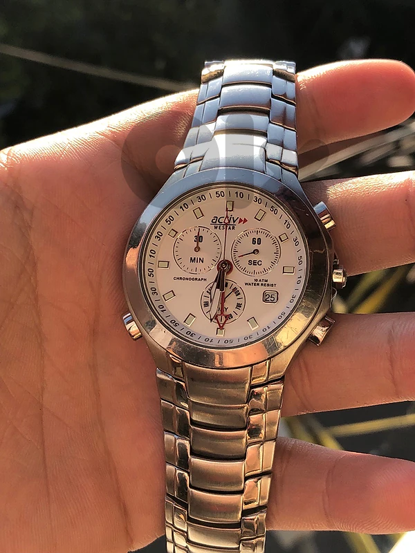activ westar chronograph with alarm original swiss made
