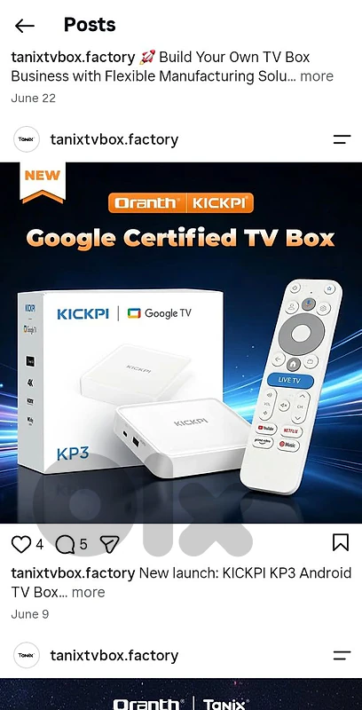Tanix Kickpi Andriod Tv box 4k