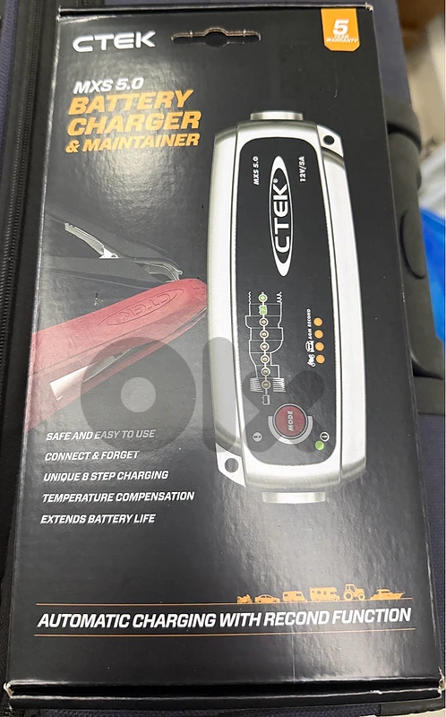CTEK MXS 5.0 Car Battery Charger 12V - شاحن ومقوي بطاريات سيارات ذكي
