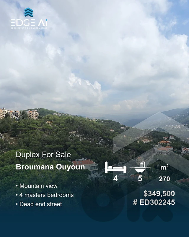 Duplex for Sale | Broumana Ouyoun

Ref: #ED302245