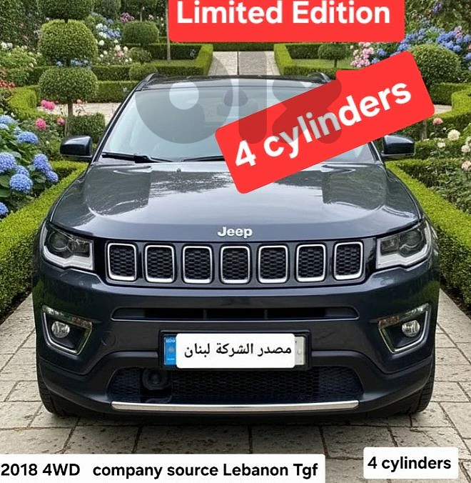 Jeep Compass 2018 4cyld مصدر الشركة لبنان Jeep Compass 2018 4cyld مصدر الشركة لبنان