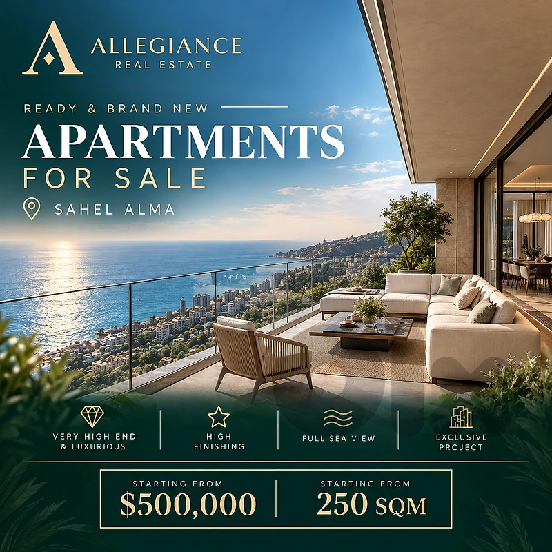 Luxury Brand-New Apartments for Sale in Sahel Alma – Full Sea View