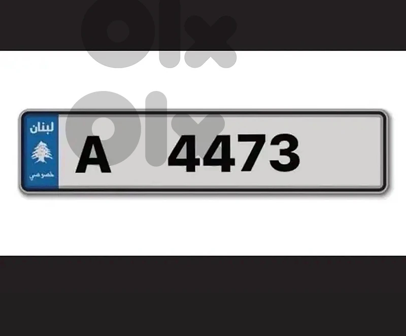 special plate A 4473