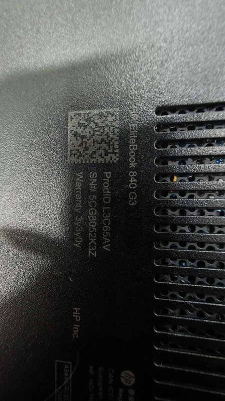model number
