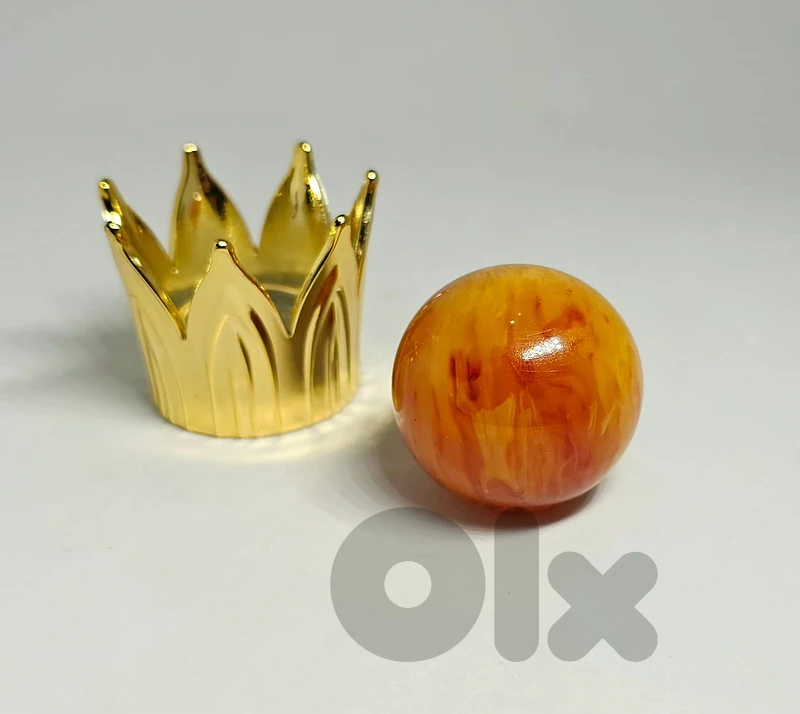 15$ round of old bakelite amber mix color