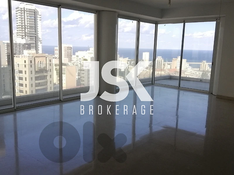 L05829 Apartment with Partial Sea View For Sale in Achrafieh, Sassine