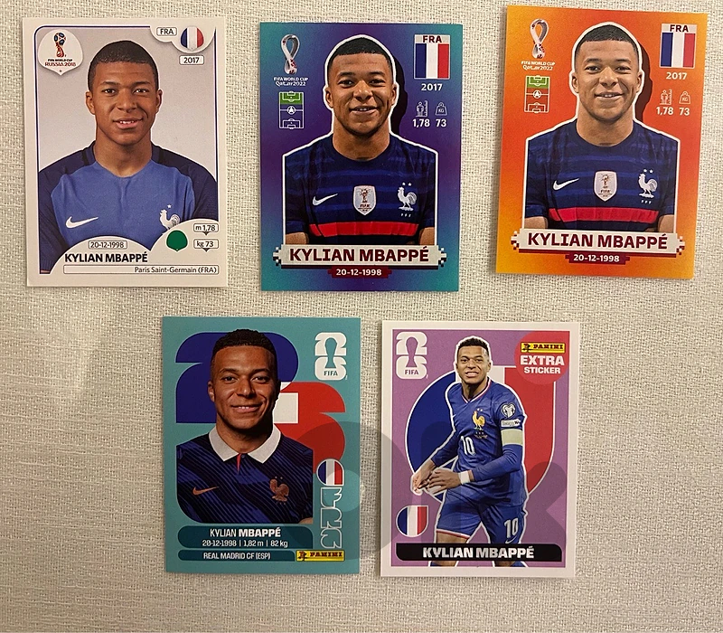 Mbappe Panini World Cup stickers