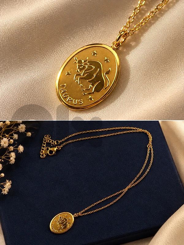 Taurus Zodiac Necklace Taurus Zodiac Necklace
