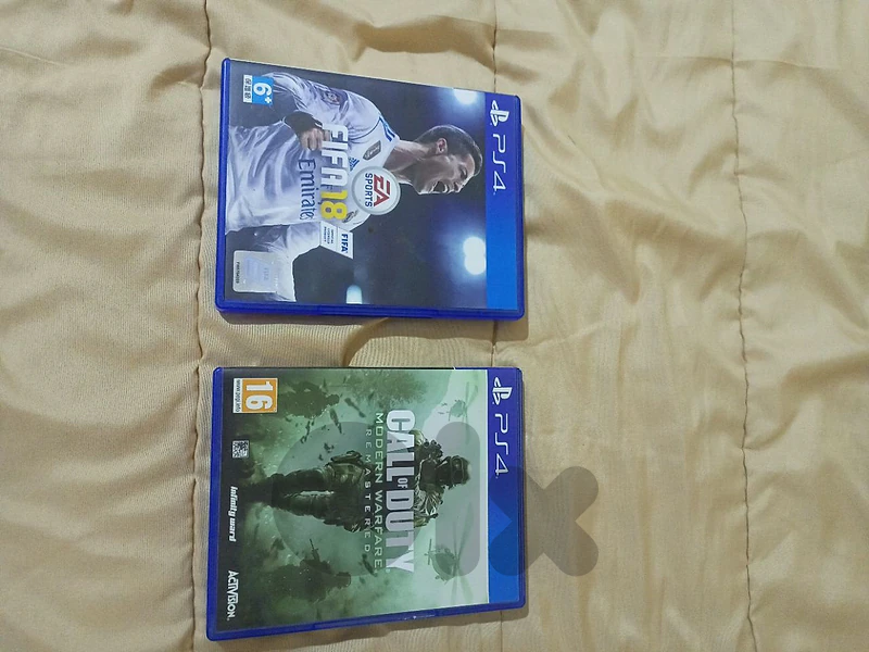Fifa 18 and COD modern warfare remastered for sale